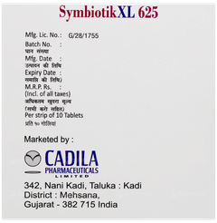 Symbiotik Xl 625 Tablet 10