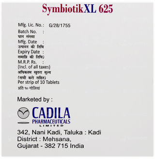 Symbiotik Xl 625 Tablet 10