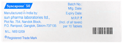 Syncapone 50 Tablet 10