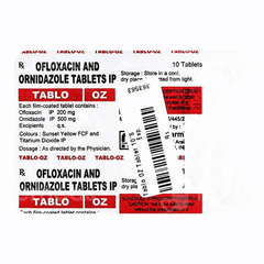 Tablo-Oz 200/500 Mg Tablet 10 Tablo-Oz 200/500 Mg Tablet 10