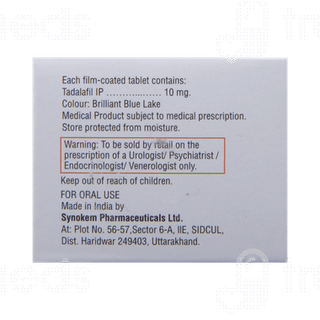 Tadact 10 Mg Tablet 10