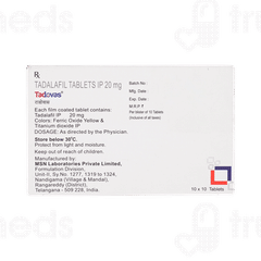 Tadovas 20 MG Tablet 10