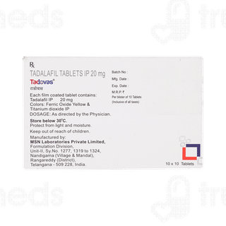Tadovas 20 MG Tablet 10