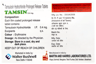 Tamsin 0.4mg Tablet 15