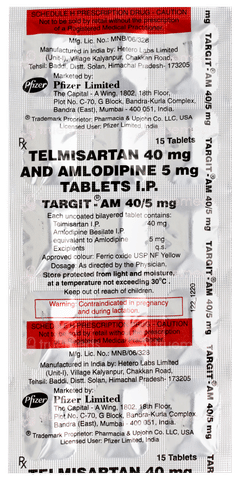 Targit Am 40/5mg Tablet 15 Targit Am 40/5mg Tablet 15