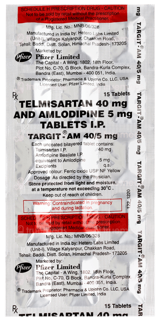 Targit Am 40/5mg Tablet 15