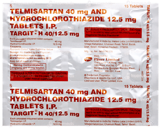 Targit H 40/12.5mg Tablet 15