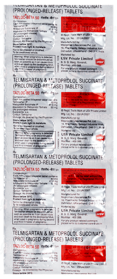 Tazloc Beta 50 Tablet 10 Tazloc Beta 50 Tablet 10