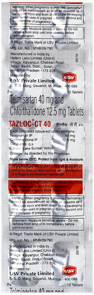 Tazloc Ct 40 Tablet 10