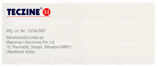 Teczine M Tablet 10