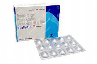 Tegliptin M 1000 MG Tablet Sr 15