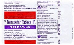Telday 40 Tablet 15 Telday 40 Tablet 15