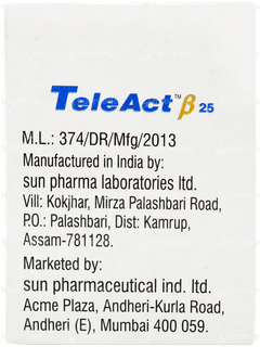 Teleact Beta 25 Tablet 10