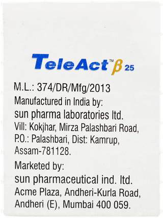 Teleact Beta 25 Tablet 10
