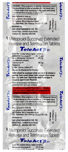 Teleact Beta 25 Tablet 10