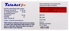 Teleact Beta 50 Tablet 10 Teleact Beta 50 Tablet 10