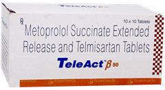 Teleact Beta 50 Tablet 10 Teleact Beta 50 Tablet 10