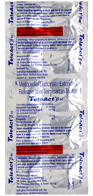 Teleact Beta 50 Tablet 10