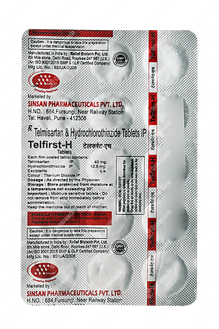 Telfirst H 40/12.5 MG Tablet 15