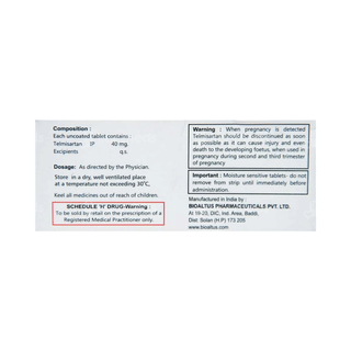 Telinor 40 Tablet 10