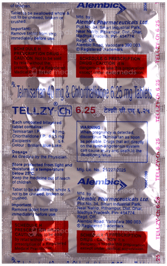 Tellzy Ch 6.25 Tablet 15 Tellzy Ch 6.25 Tablet 15