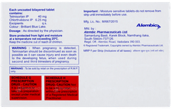 Tellzy Ch 6.25 Tablet 15 Tellzy Ch 6.25 Tablet 15