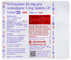 Telma 80 Am Tablet 15 Telma 80 Am Tablet 15