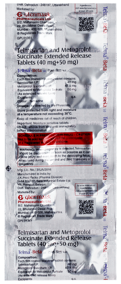 टेल्मा-बिटा 50 टैबलेट 10 टेल्मा-बिटा 50 टैबलेट 10