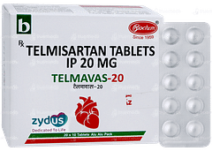 Telmavas 20 Tablet 10 Telmavas 20 Tablet 10