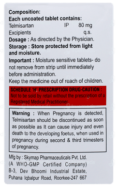 Telmavas 80 Tablet 10 Telmavas 80 Tablet 10