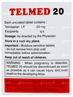 Telmed 20 Tablet 10 Telmed 20 Tablet 10