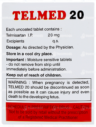 Telmed 20 Tablet 10