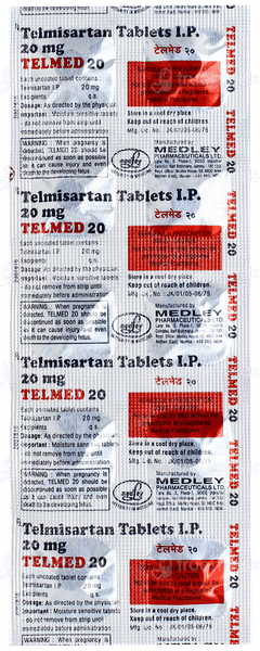 Telmed 20 Tablet 10 Telmed 20 Tablet 10