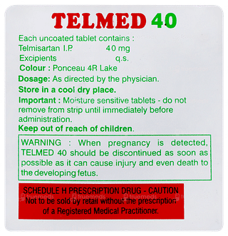 Telmed 40 Tablet 10