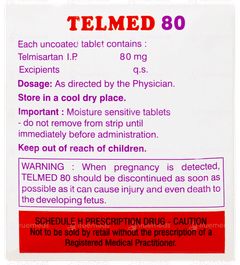 Telmed 80 Tablet 10 Telmed 80 Tablet 10