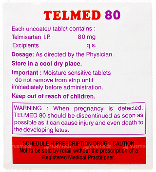 Telmed 80 Tablet 10