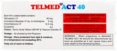 Telmed Act 40 Tablet 10 Telmed Act 40 Tablet 10