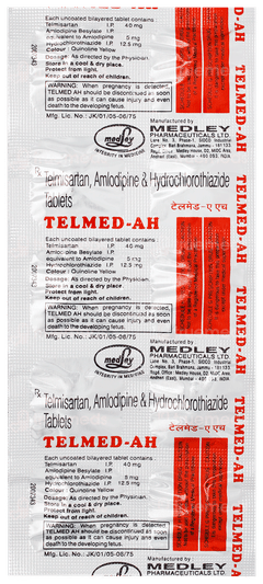Telmed Ah Tablet 10 Telmed Ah Tablet 10