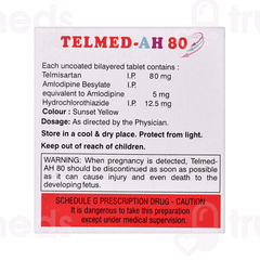 Telmed Ah 80 Tablet 10 Telmed Ah 80 Tablet 10