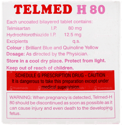Telmed H 80 Tablet 10 Telmed H 80 Tablet 10