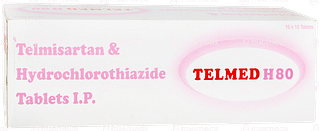 Telmed H 80 Tablet 10
