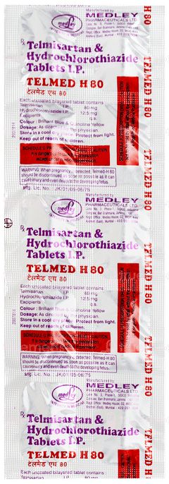 Telmed H 80 Tablet 10 Telmed H 80 Tablet 10