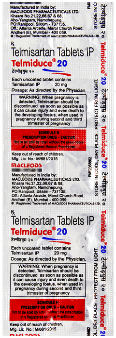 Telmiduce 20 Tablet 10