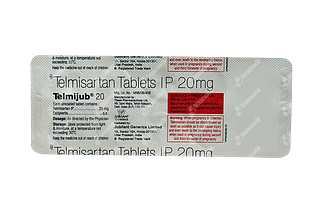 Telmijub 20 MG Tablet 10