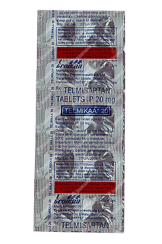 Telmikaa 20 MG Tablet 10