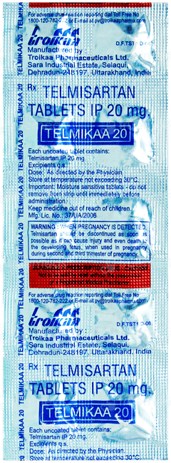 Telmikaa 20 Tablet 10