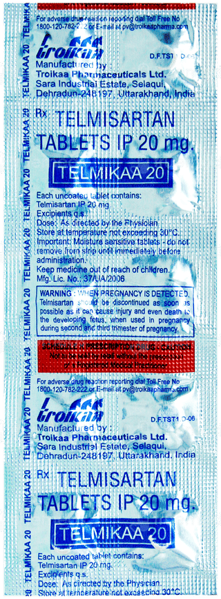 Telmikaa 20 Tablet 10