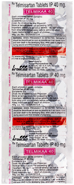Telmikaa 40 Tablet 10 Telmikaa 40 Tablet 10