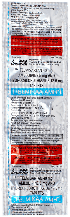 Telmikaa Amh Tablet 10 Telmikaa Amh Tablet 10