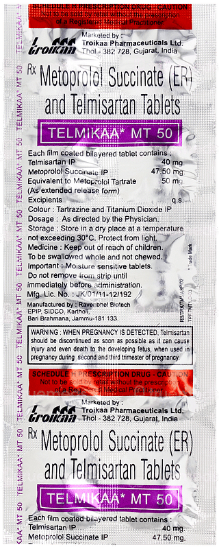 Telmikaa Mt 50 Tablet 10